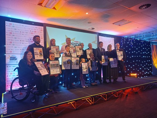 photo of the winners of the awards this year